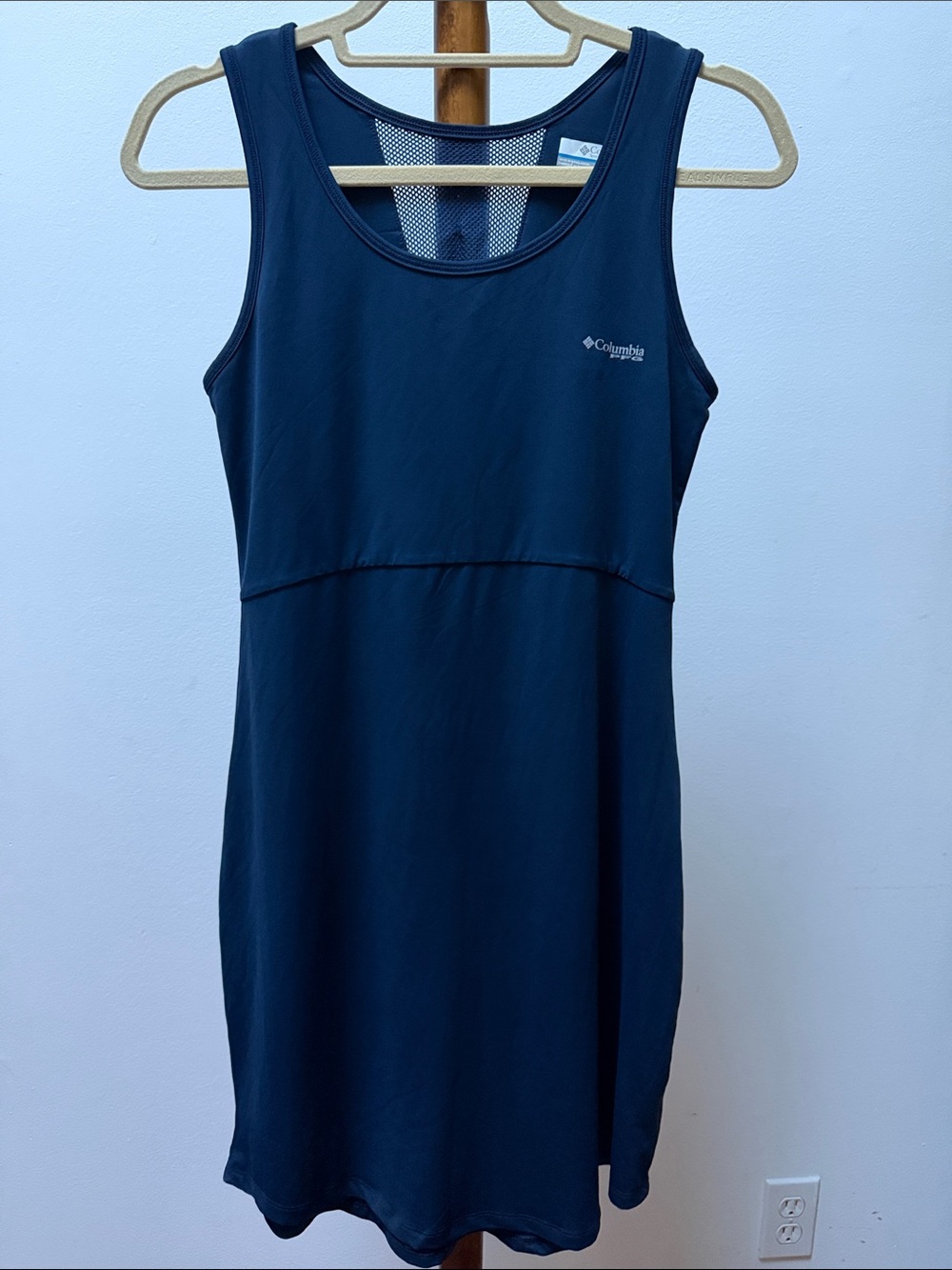 Columbia PFG Athletic Tank Dress Navy Active Sz S - Picture 2 of 9